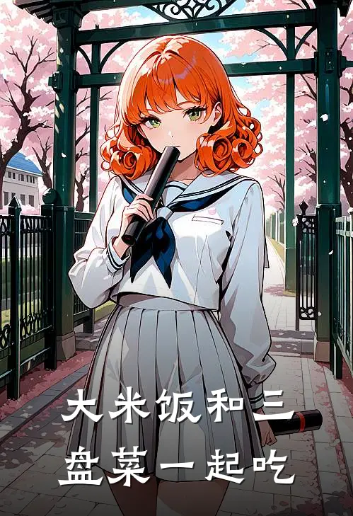 大米饭和三盘菜一起吃