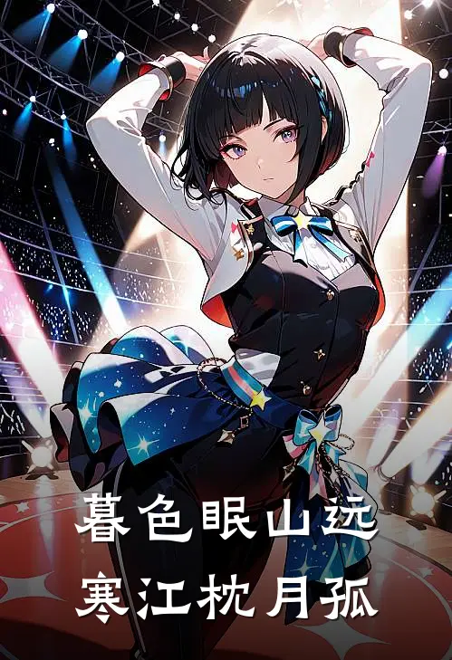 暮色眠山远，寒江枕月孤